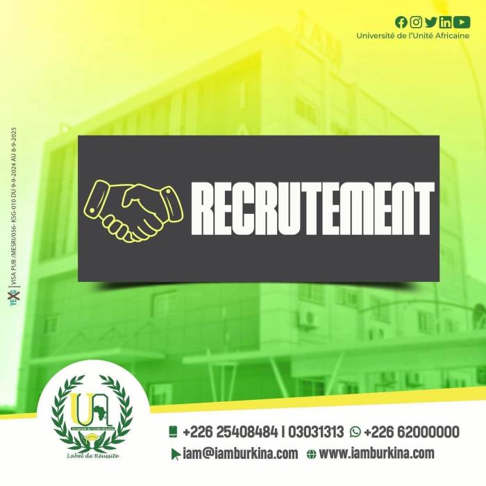 Avis de recrutement de stagiaires 