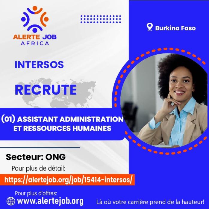 Avis de recrutement d'un assistant administration et ressources humaines 