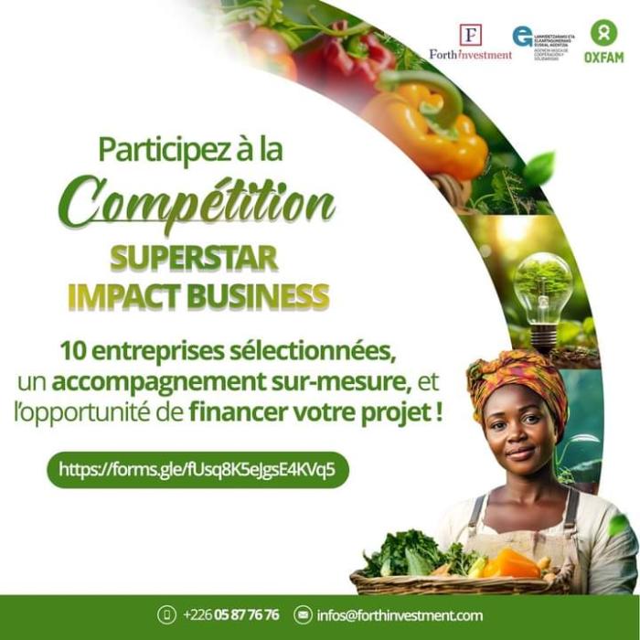 𝐘𝐨𝐮𝐭𝐡𝐂𝐨𝐧𝐧𝐧𝐞𝐤𝐭 𝐎𝐩𝐩𝐨𝐫𝐭𝐮𝐧𝐢𝐭𝐞́𝐬: APPEL A CANDIDATURES: Compétition SUPERSTAR IMPACT BUSINESS : Une opportunité unique pour dynamiser votre entreprise !