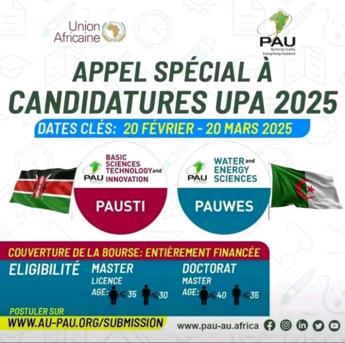 Candidature pour ses campus du Kenya et 